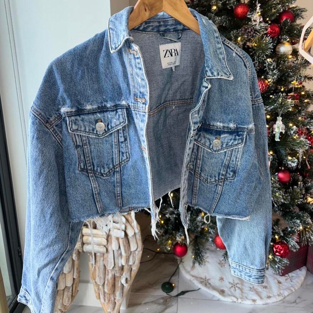 Zara blue denim jacket